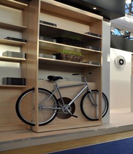 Шкаф для хранения велосипеда открытый