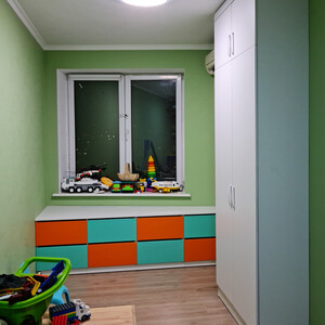 Мебель для детской: распашной шкаф и комод, МДФ