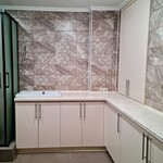 Мебель в Ванную комнату, фасады МДФ крашеный матовый [6] + видео