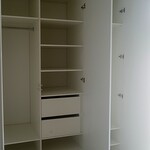 Два распашных шкафа из белого МДФ на первый и второй этаж [4]
