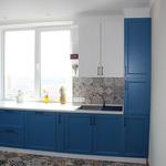 Синяя кухня из МДФ в стиле модерн [16]